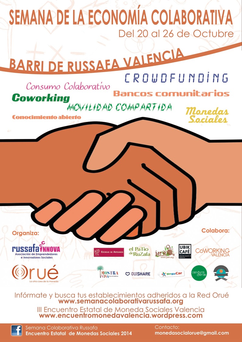 Semana de la Economía Colaborativa del 20 al 26 de Octubre 2014 en Russafa - Valencia