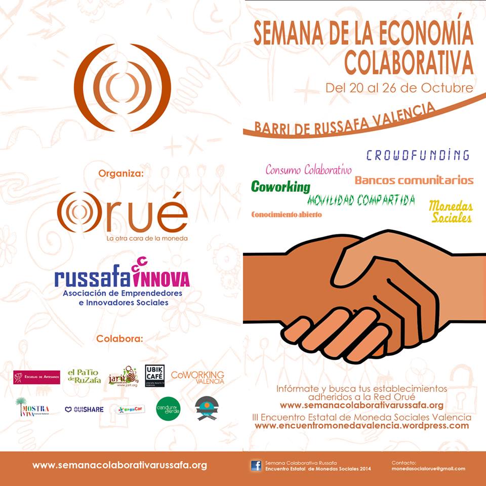 Programa de la Semana de la Economía Colaborativa y III Encuentro Estatal de Monedas Sociales